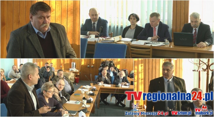 Budżet gminy na rok 2017 oraz problem dewastacji dróg przy budowie drogi ekspresowej S7. XXVII (Budżetowa) Sesja Rady Miejskiej w Nowym Dworze Gdańskim - 22.12.2016