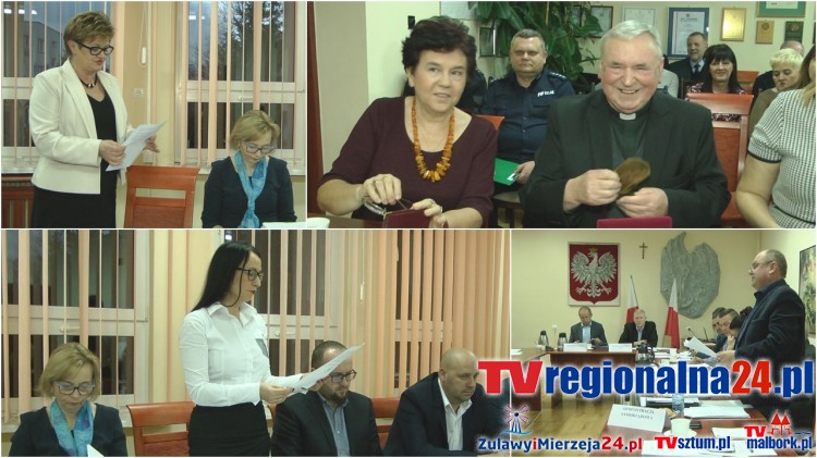 XXIV (Budżetowa) Sesja Rady Miejskiej w Dzierzgoniu. Wręczono tytuły: Honorowy Obywatel gminy (Ksiądz Prałat Jan Czajkowski) oraz Zasłużony dla gminy (Jolanta Opalewska) - 28.12.2016