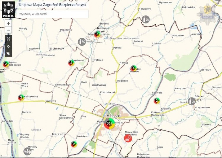 Krajowa mapa zagrożeń. Mieszkańcy powiatu malborskiego aktywnie włączyli&#8230;
