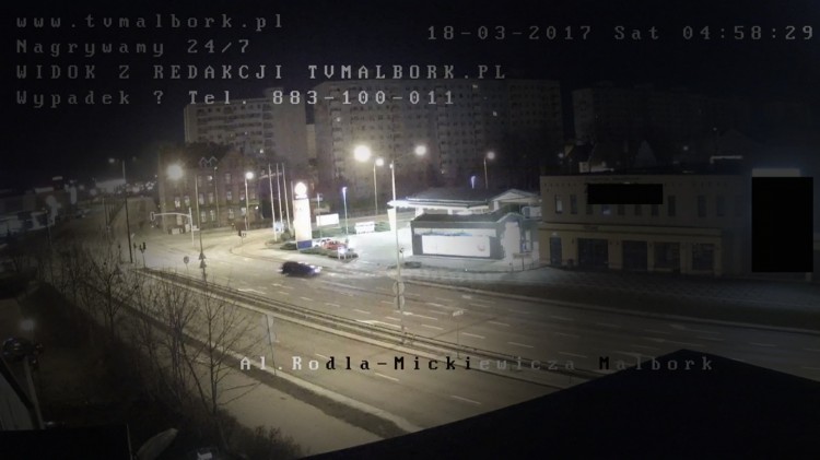 "Nie ma cwaniaka nad..." - Pod prąd na stację paliw w Malborku - 18.03.2017