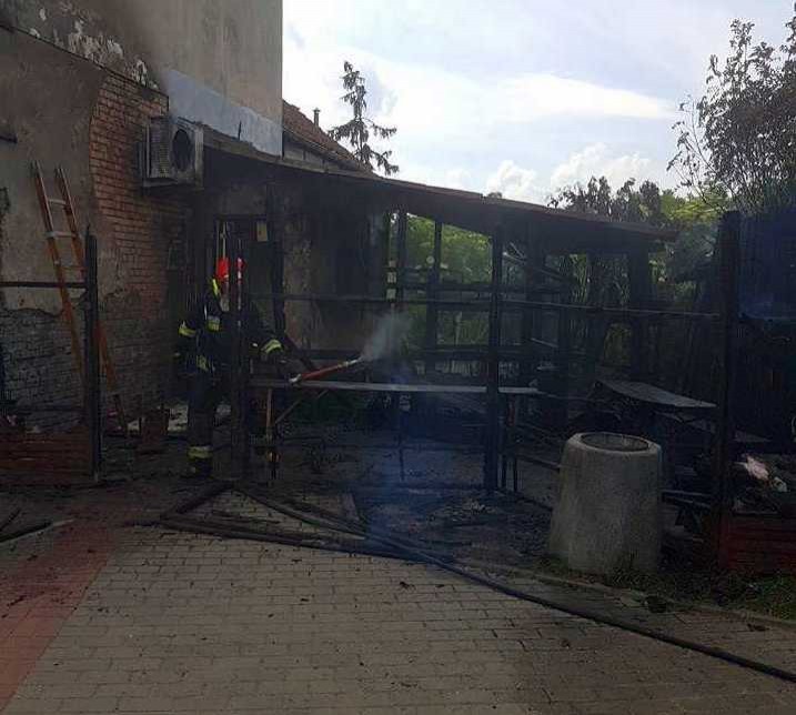 Malbork: Spłonęło pomieszczenie gospodarcze w Kałdowie - 20.06.2017