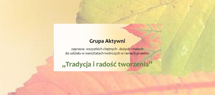 Sztutowo : Lubisz kreatywnie spędzać czas? Trwają zapisy na warsztaty twórcze w Świetlicy Środowiskowej - 30.09.2017