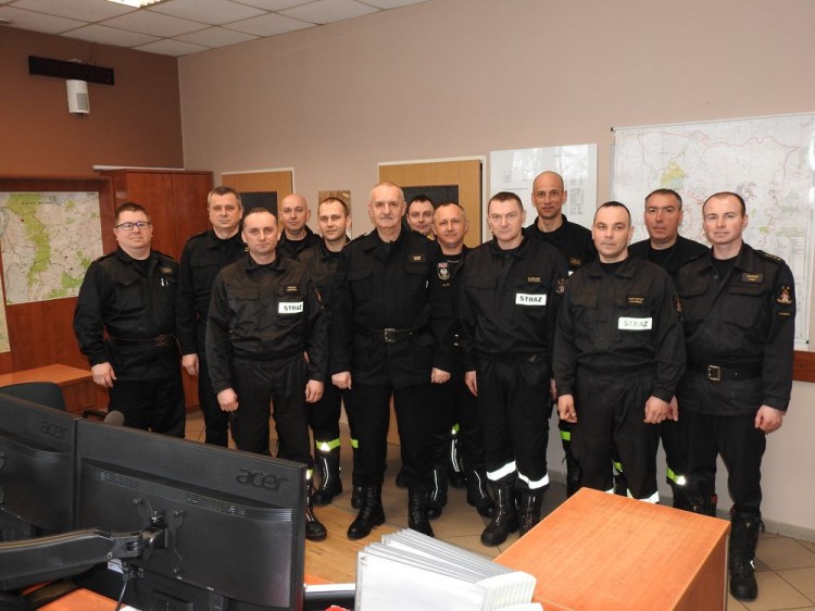 Komendant główny PSP z wizytacją u malborskich i sztumskich strażaków.