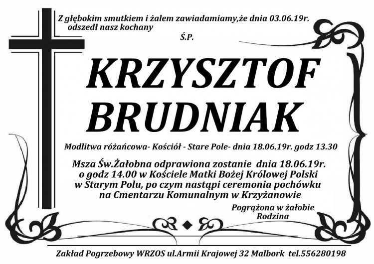Zmarł Krzysztof Brudniak.