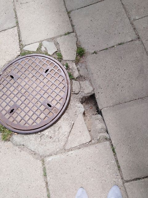 Dziury koło studzienek i nie tylko - ulica Jagiellońska w Malborku
