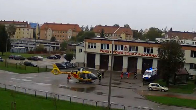 Pacjentka z podejrzeniem udaru przetransportowana LPR do Elbląga.