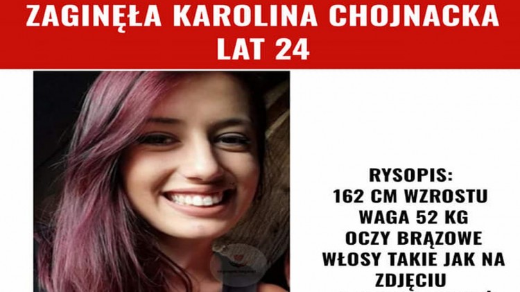 Aktualizacja: Karolina Chojnacka odnaleziona!!!!