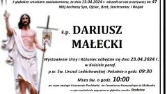 Zmarł Dariusz Małecki. Żył 47 lat.