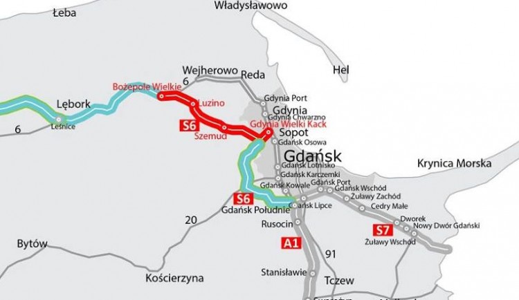 S6 czyli ekspresowo wzdłuż wybrzeża Bałtyku - informuje GDDKiA