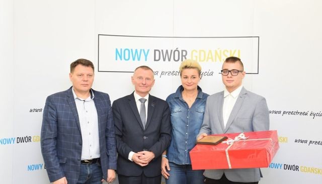 Zawodnik LKS Żuławy nagrodzony przez Burmistrza Nowego Dworu Gdańskiego