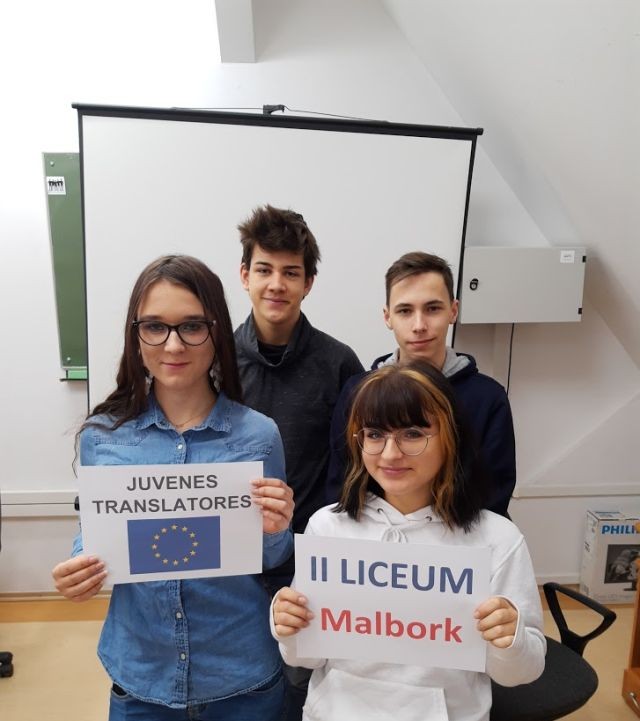 II LO w Malborku w międzynarodowym konkursie JUVENES TRANSLATORES 2019.